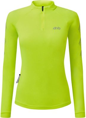dhb Flashlight Women's Long Sleeve Jersey - Fluro Yellow - UK 10, Fluro Yellow